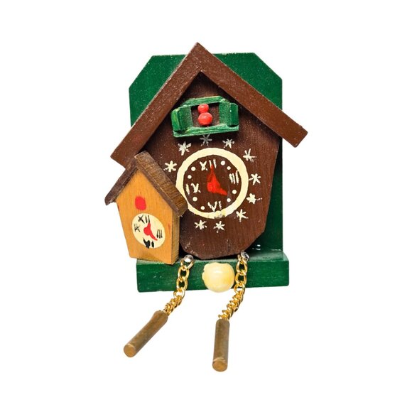 Vintage cuckoo clock wooden magnet Germany - Picture 2 of 2